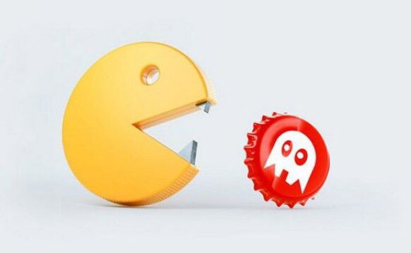Un decapsuleur original qui rend hommage aux 30 ans du celebre jeu video Pacman - decapsuleur pacman un decapsuleur original qui a la forme des personnage du celebre jeu video vintage pacman