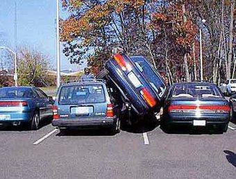 Quand y a plus de place y en a encore lol - dumb parking